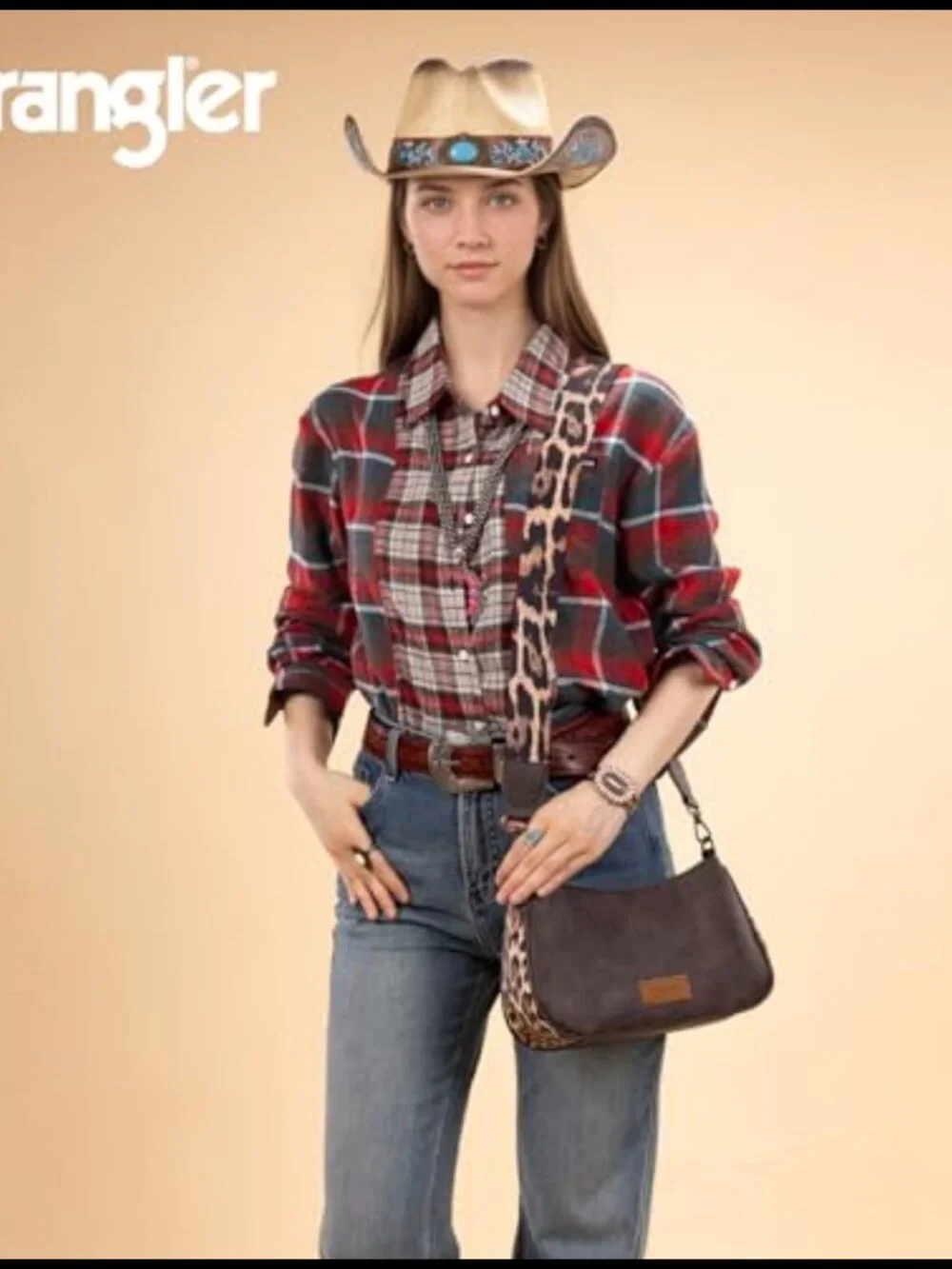 Wrangler Shoulder Bag Western Small Purse Hobo Handbag